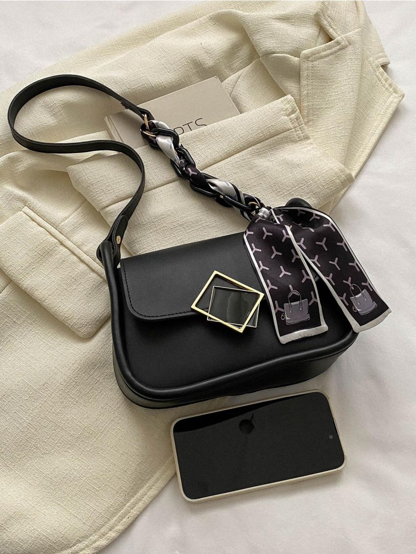 Twilly Scarf Decor Saddle Bag Flap