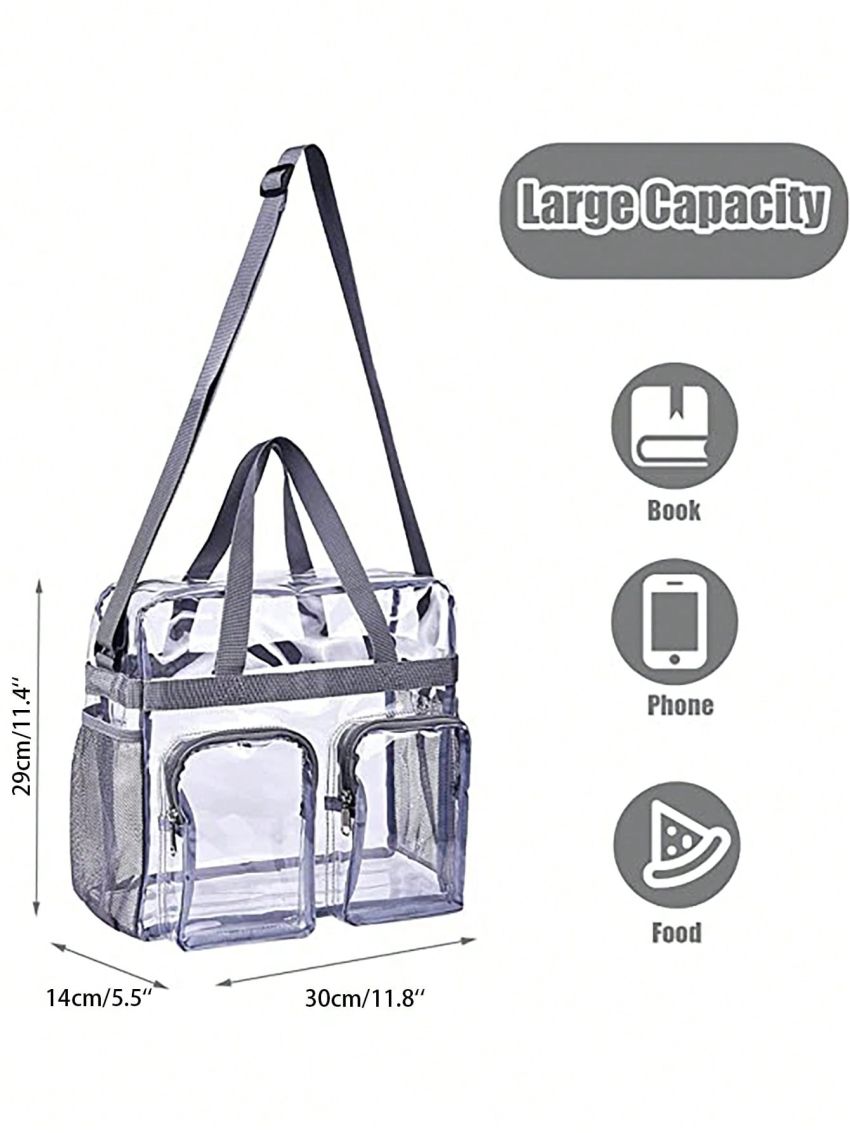 Clear Bag Clear Tote Bag For Work, Sports, Gym