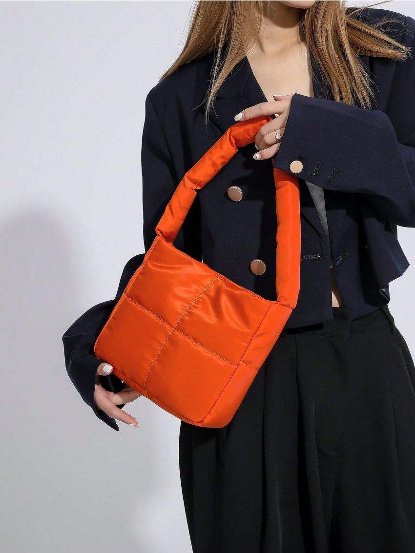 Mini Square Bag Quilted Detail Fashionable