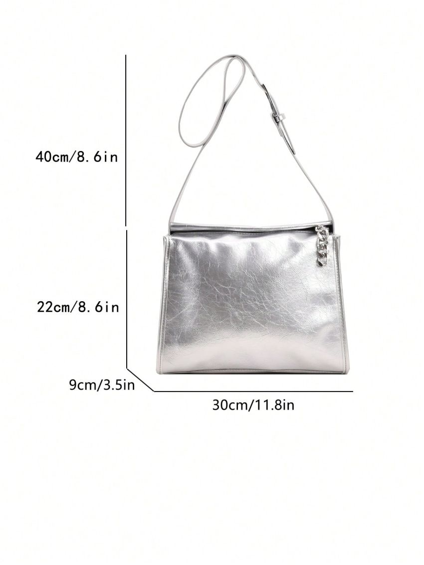 Medium Hobo Bag Textured Metallic Funky