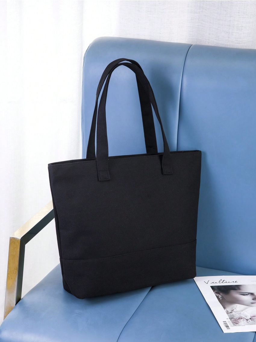 Medium Shopper Bag Letter & Heart Graphic