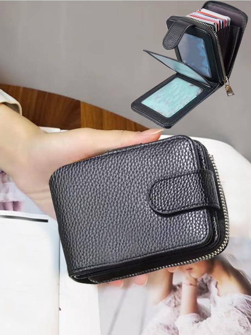 Wallet For Women ID Credit Card Holder Wallet Fashion Purse Solid Cute Small Wallet PU Clutch Purse