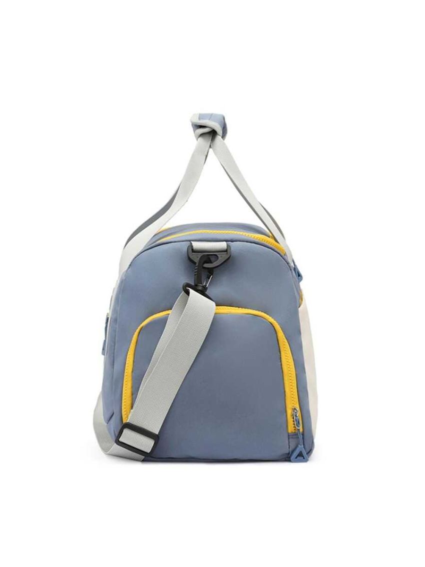 Letter Graphic Gym Bag Double Handle Wet Dry Separation