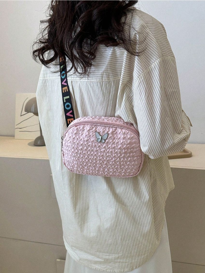 Mini New Women's Crossbody Bag Butterfly Decor