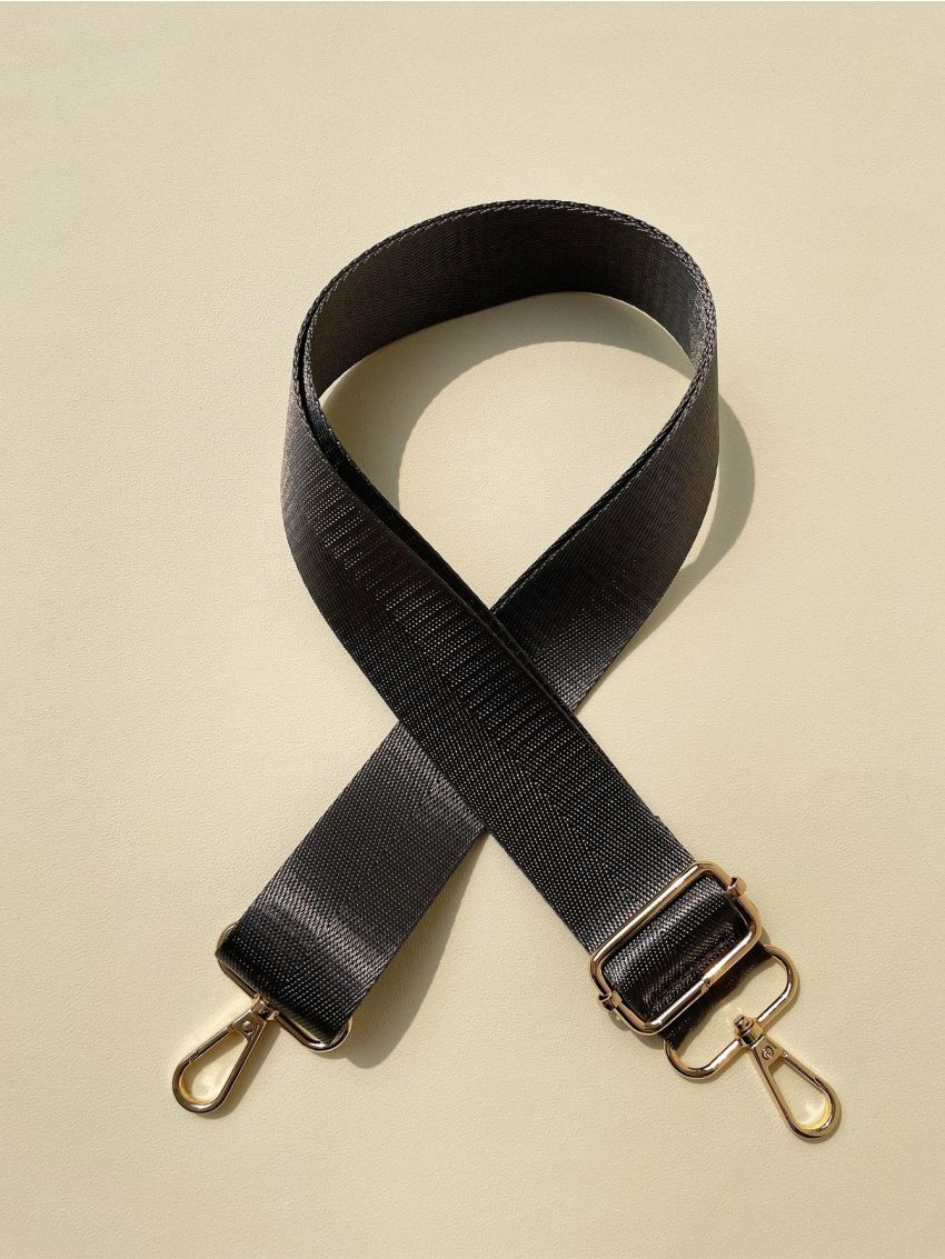 Black Bag Strap For Women Shoulder Messenger Bag Adjustable Wide Strap