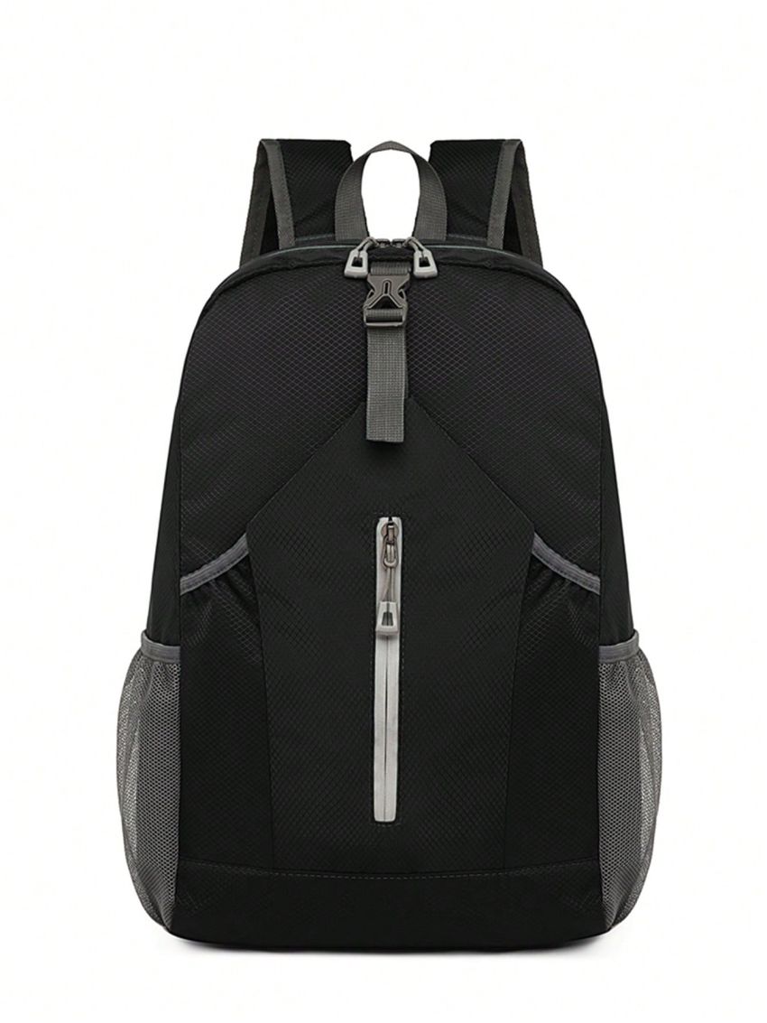 12.4 Inches In Length, 5.7 Inches In Width, 18.1 Inches In Height, Solid Colored Nylon Foldable Backpack