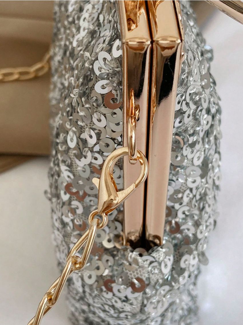 Ladies Dinner Bag Handheld Bag Ladies Sparkling Party Handheld Bag Wedding Bag, Perfect Bride Purse For Wedding, Prom & Party Events