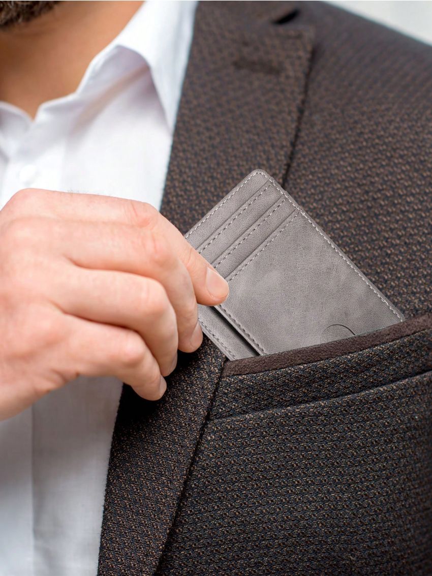 Travel Minimalist Slim Front Pocket Wallet, Rfid Blocking Credit Card Holder