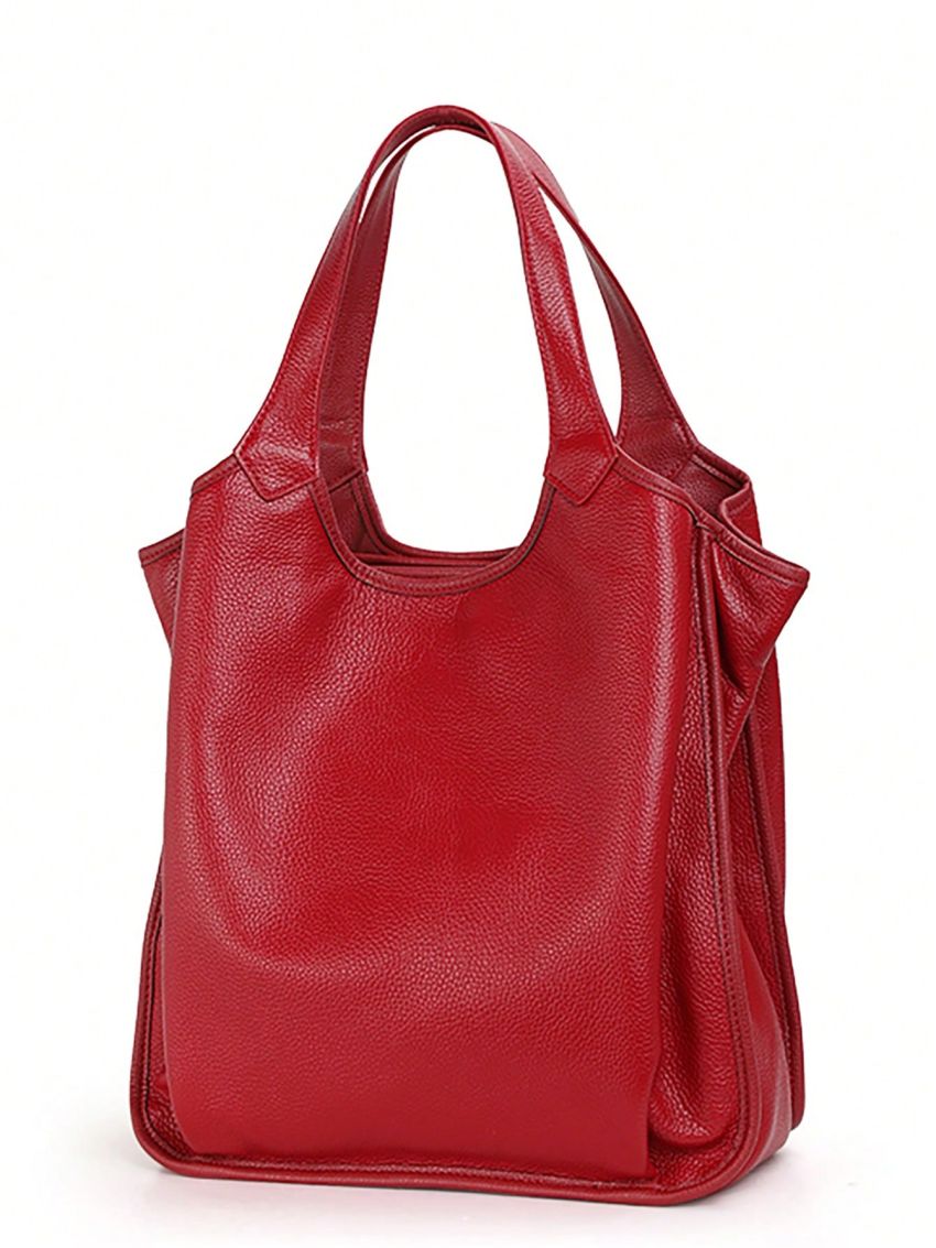 Minimalist Tote Bag Genuine Leather
