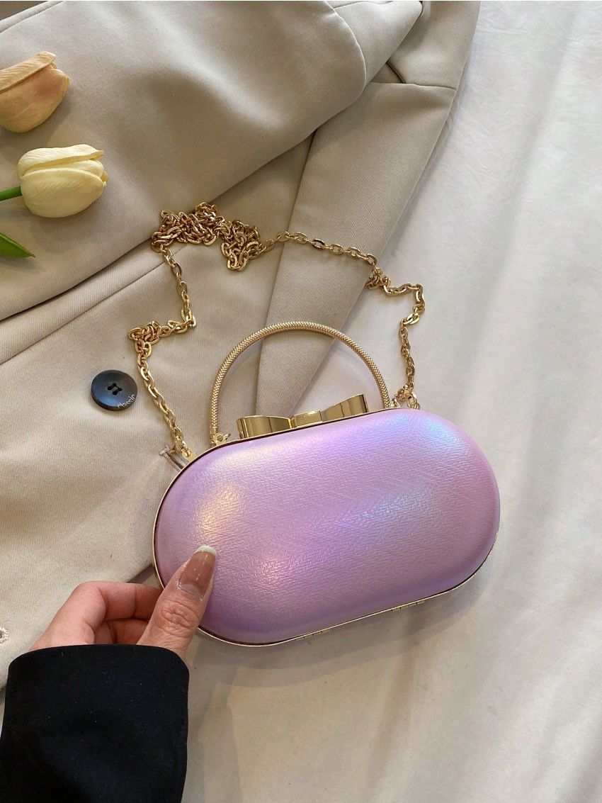 Mini Holographic Chain Satchel Bag Funky Style