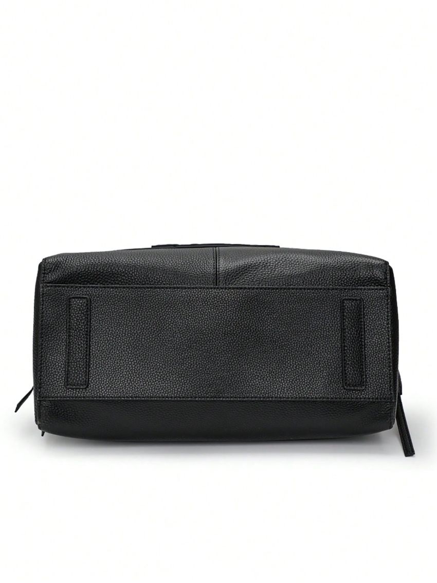 Minimalist Chain Tote Bag Genuine Leather