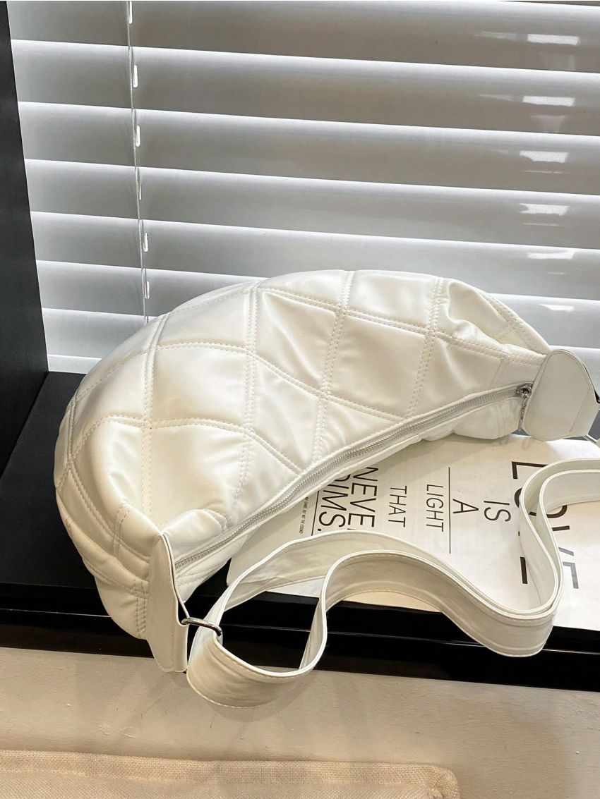 Metallic Quilted Detail Hobo Bag Medium Funky