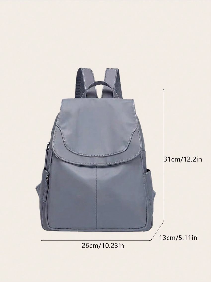Minimalist Drawstring Backpack Zipper Oxford