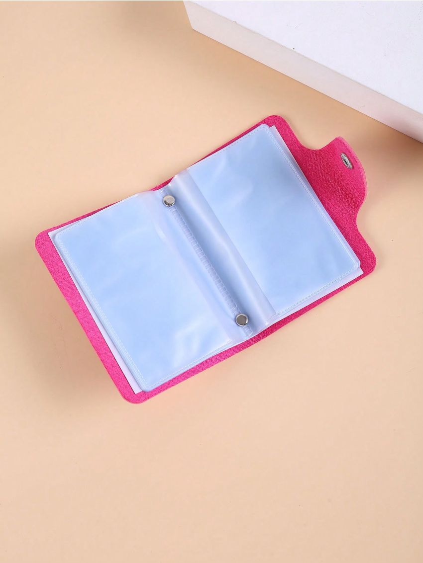 2pcs Keychain Card Bag PU Key Cover Wallet Business Gift PU Car Key Strap Bag