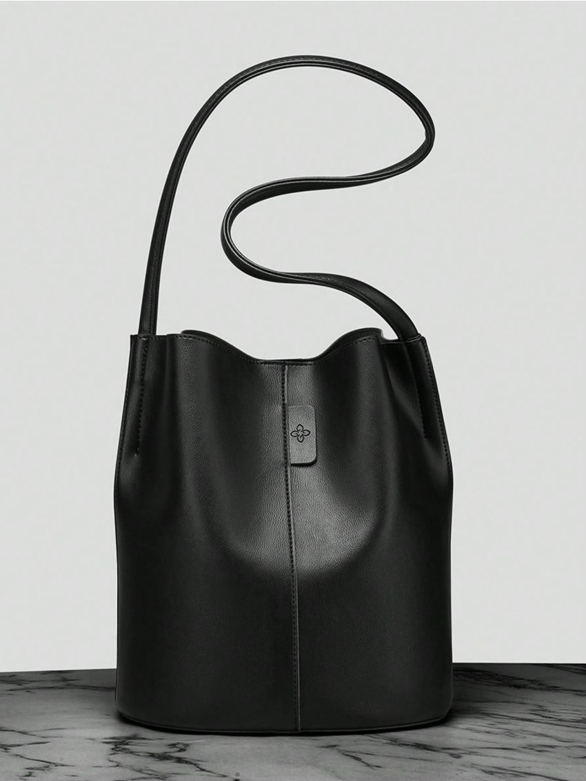 Minimalist Textured Bucket Bag