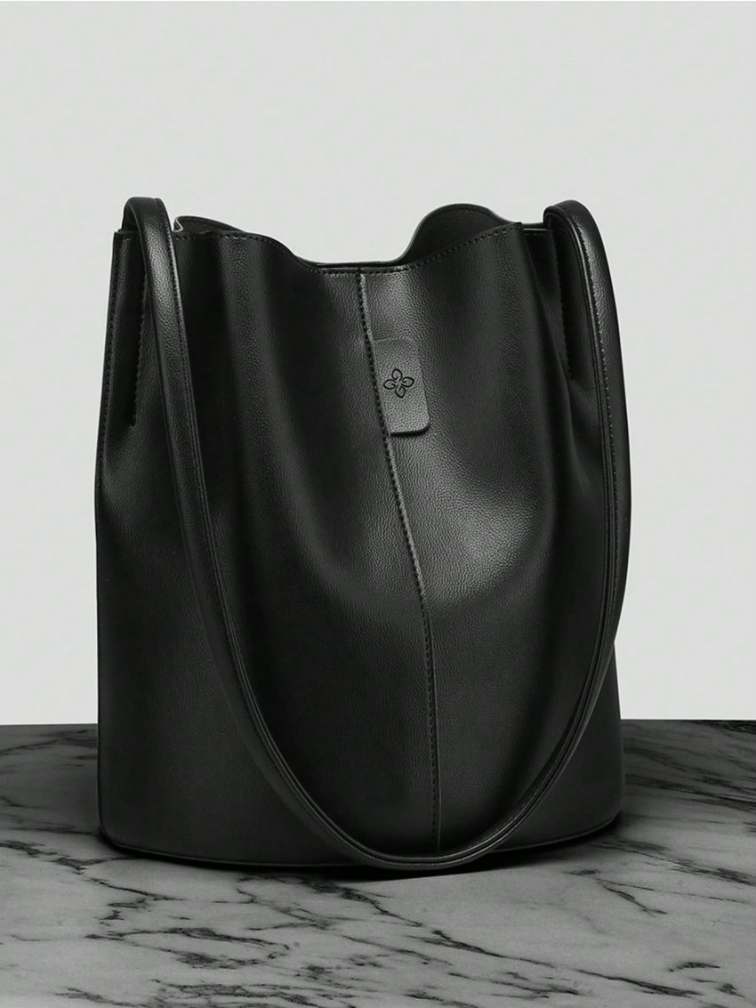 Minimalist Textured Bucket Bag