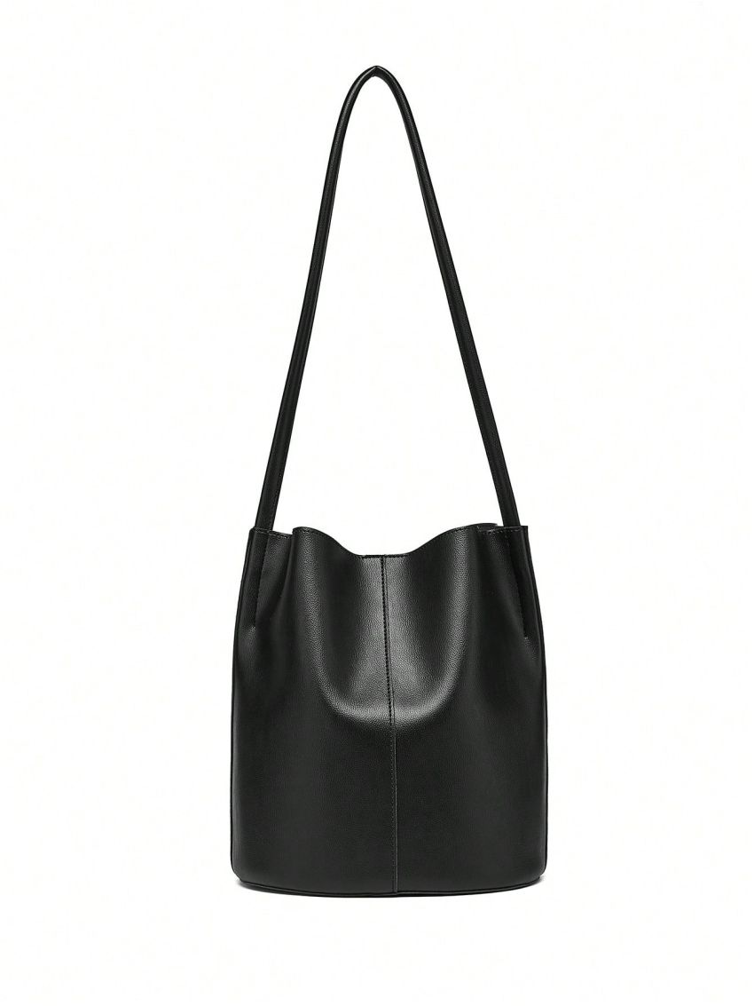 Minimalist Textured Bucket Bag