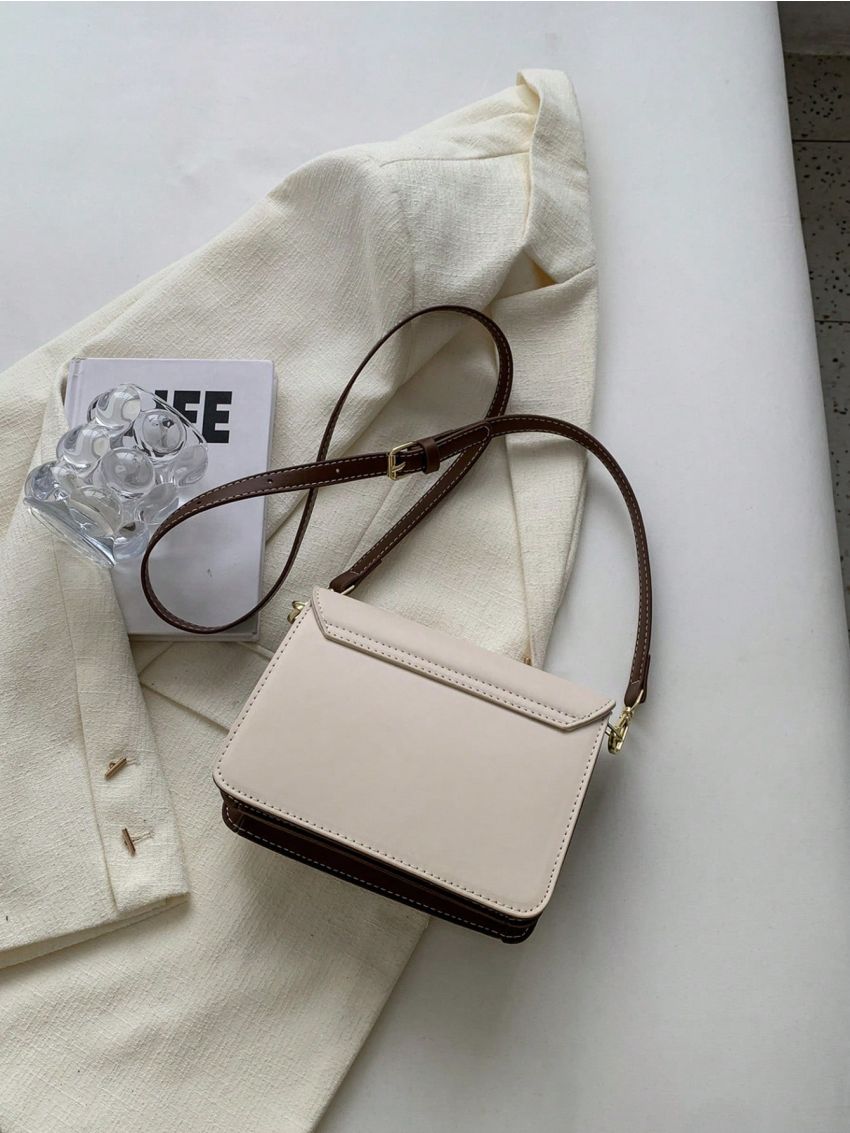 Mini Quilted Pattern Flap Square Bag Fashion Style