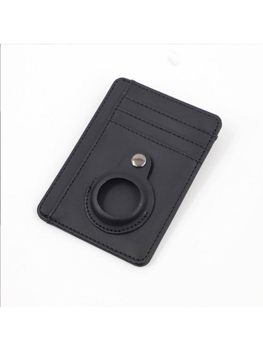 Card Holder With Magnetic Button Solid Color