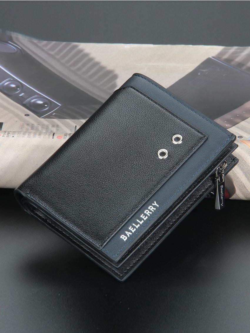 Fashion Men Wallet Pu Short Design Male Zipper Card Holder Purse Casual
