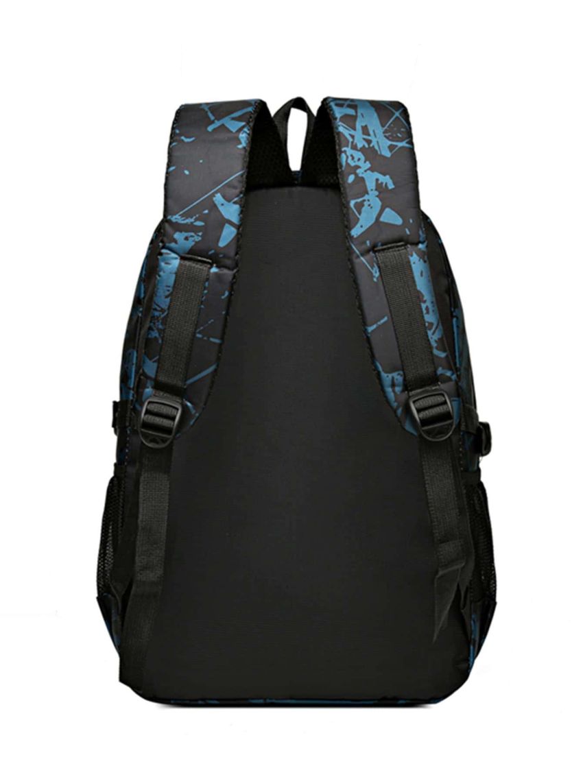 Graphic Classic Backpack Patch Detail Polyester Preppy