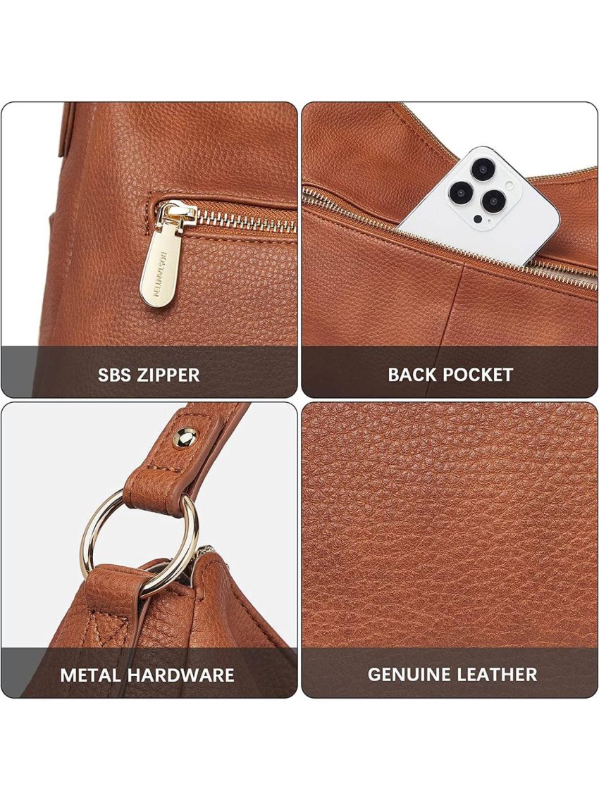 Purses for Women Leather Shoulder Bags Designer Ladies Handbags Pocketbooks