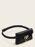 Metal Chain Decor Fanny Pack