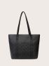 Large Capacity Quilted Tote Bag