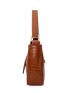 Mini Croc Embossed Shoulder Bag