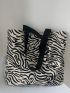 Zebra Print Tote Bag