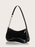Patent Baguette Bag
