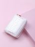 Snakeskin Print Zip Around Small Purse
