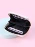 Snakeskin Print Zip Around Small Purse