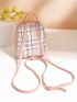Mini Colorblock Geo Graphic Backpack