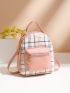 Mini Colorblock Geo Graphic Backpack