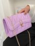 Mini Stitch Detail Chain Shoulder Bag