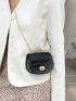 Mini Croc Embossed Chain Bag