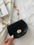 Mini Croc Embossed Chain Bag