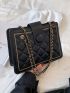 Quilted Chain Tote Bag