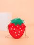 Mini Strawberry Design Chain Crossbody Bag