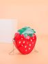 Mini Strawberry Design Chain Crossbody Bag