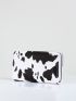 Cow Print Long Wallet
