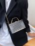 Mini Metal Handle Clear Box Bag