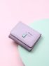 Letter Graphic Cartoon Decor Small Wallet