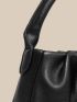 Minimalist Ruched Satchel Bag