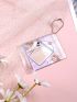 Clear Snap Button Card Holder