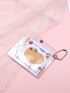 Clear Snap Button Card Holder