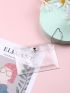 Clear Snap Button Card Holder