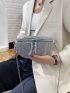 Mini Rhinestone Decor Chain Fanny Pack