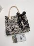 Twilly Scarf Decor Animal Graphic Tote Bag